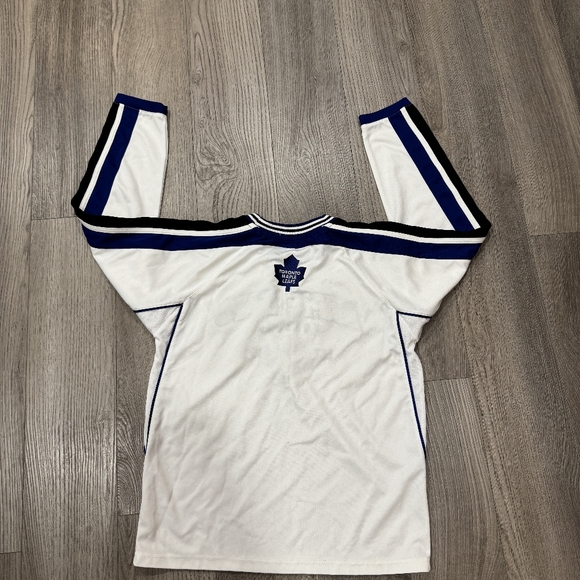 Vintage Toronto Maple Leafs NHL Hockey L/S Shirt Mighty Mac Sports Youth Size M - Picture 5 of 6